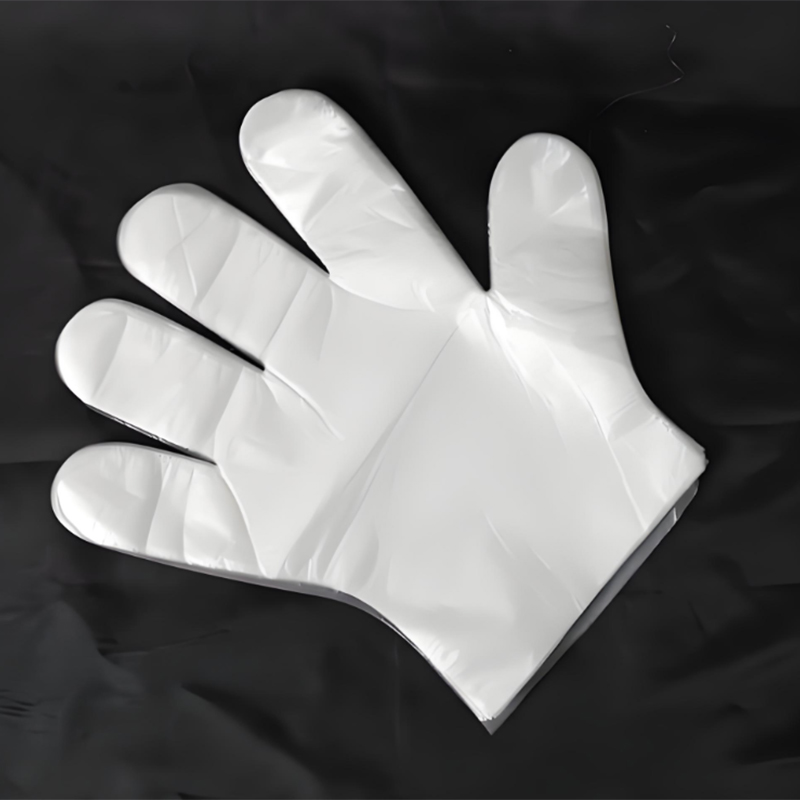 Víz- és olajálló Törtfehér HDPE kesztyű