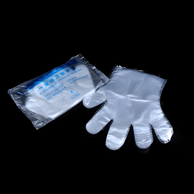 Víz- és olajálló Törtfehér HDPE kesztyű